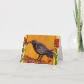 De Kraai Notecard van het art deco Kaart (Voorkant)