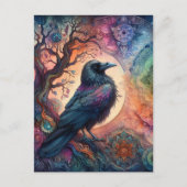 De Kraaiboom van het Leven Mandala Pagan Briefkaart (Voorkant)