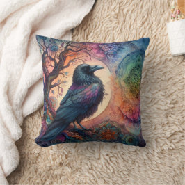 De Kraaiboom van het Leven Mandala Pagan Kussen