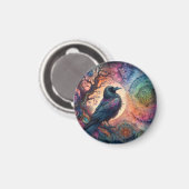 De Kraaiboom van het Leven Mandala Pagan Magneet (Voorkant / Achterkant)