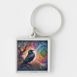 De Kraaiboom van het Leven Mandala Pagan Sleutelhanger