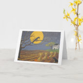 De kraaien betreuren kaart (Gele Bloem)