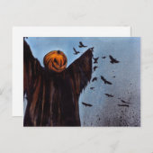 De kraaien lachen." briefkaart (Voorkant / Achterkant)