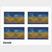 De kraaien van Vincent Van Gogh Rechthoekige Sticker (Vel)