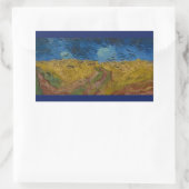 De kraaien van Vincent Van Gogh Rechthoekige Sticker (Tas)
