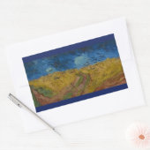 De kraaien van Vincent Van Gogh Rechthoekige Sticker (Envelop)