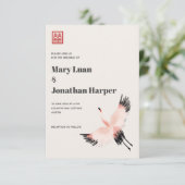 De kraan in de hemel kaart (Staand voorkant)