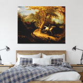 De kraanvogel zonder kop canvas afdruk (Insitu (Slaapkamer))
