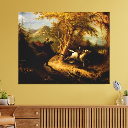 De kraanvogel zonder kop canvas afdruk (Insitu (Woonkamer))