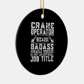 De kraanwerker van de mirakelwerker is geen baan keramisch ornament (Rechts)