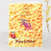 De krab (21 juni - 22 juli) kaart (Gele Bloem)