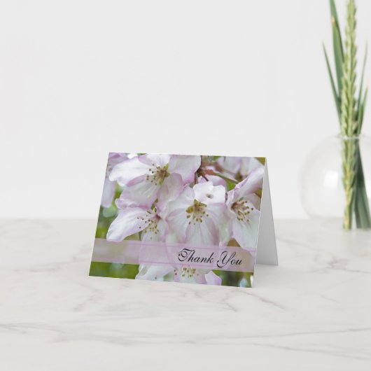 De krab Apple komt Bruidsmeisje dankt u tot bloei Bedankkaart (Voorkant)