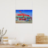 De krab Cooker Newport Beach Poster (Keuken)