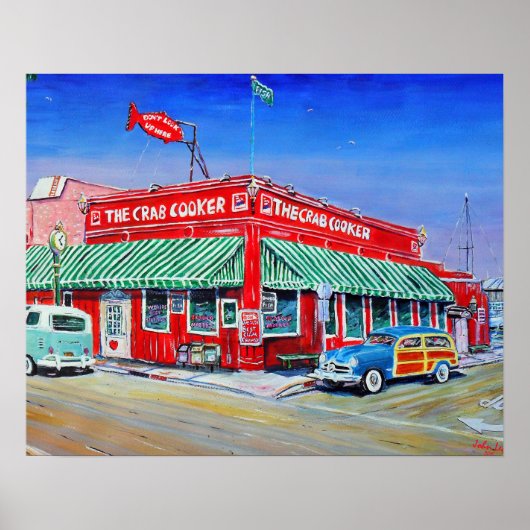 De krab Cooker Newport Beach Poster (Voorkant)