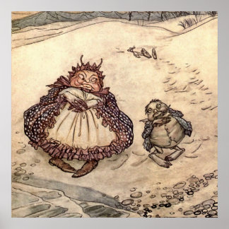 “De Krab en Zijn Moeder” door Arthur Rackham Poster