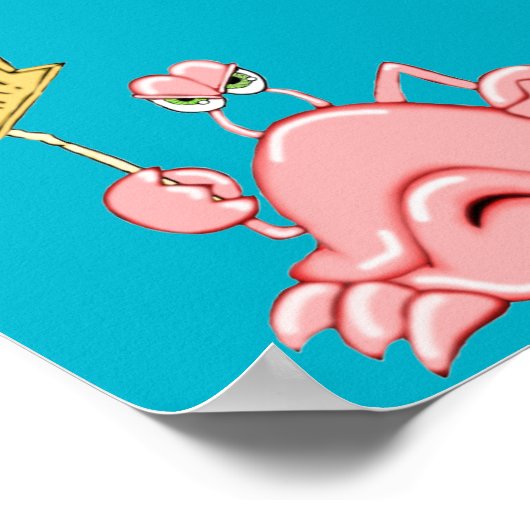 De krab is in Poster (Hoek)