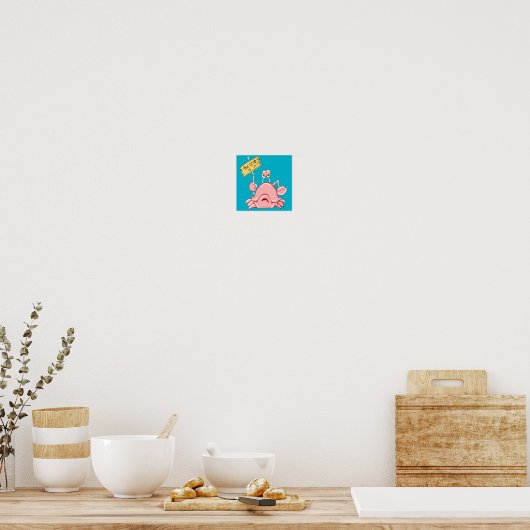 De krab is in Poster (Keuken)