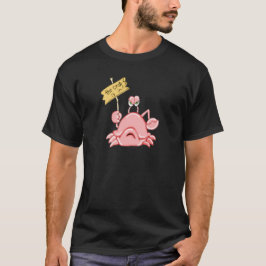 De krab is in T-shirt