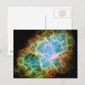 De krab Nebula van de Hubble Ruimtetelescoop Briefkaart (Voorkant / Achterkant)