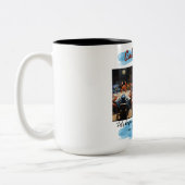 de krab politici manier tweekleurige koffiemok (Links)