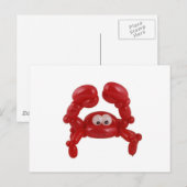 De krab van de ballon briefkaart (Voorkant / Achterkant)