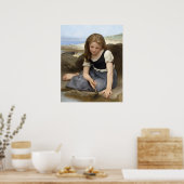 De krab van William-Adolphe Bouguereau Poster (Keuken)