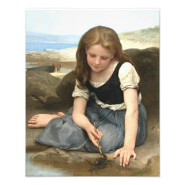 De krab van William Bouguereau Foto Afdruk