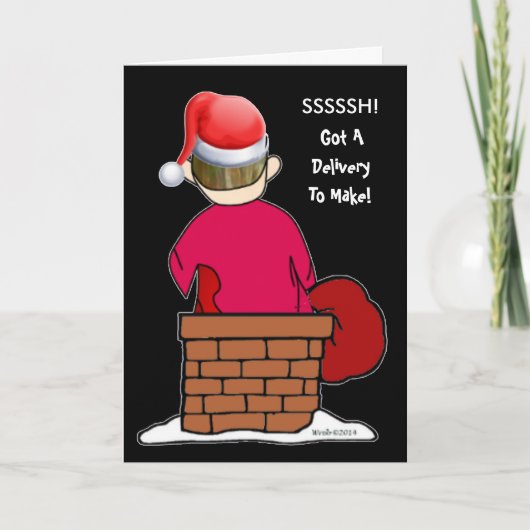 De Krabbel van Abe R maakt een Levering Feestdagen Kaart (Voorkant)