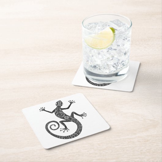 De Krabbel van de hagedis of van de Salamander Kartonnen Onderzetters (Insitu)