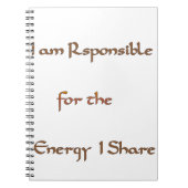 De kracht binnenin: energie is belangrijk notitieboek (Voorkant)