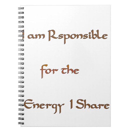 De kracht binnenin: energie is belangrijk notitieboek (Voorkant)