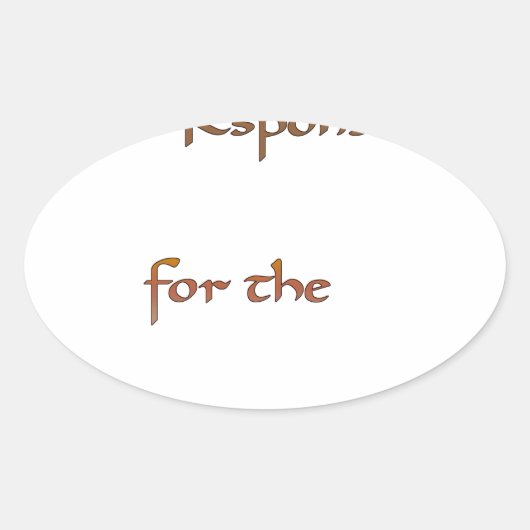 De kracht binnenin: energie is belangrijk ovale sticker (Voorkant)