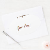 De kracht binnenin: energie is belangrijk ovale sticker (Envelop)