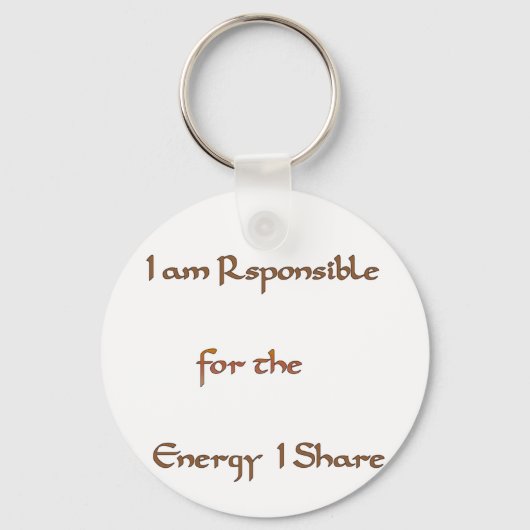 De kracht binnenin: energie is belangrijk sleutelhanger (Voorkant)