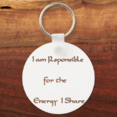 De kracht binnenin: energie is belangrijk sleutelhanger (Voorkant)