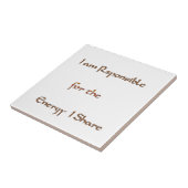 De kracht binnenin: energie is belangrijk tegeltje (Zijkant)