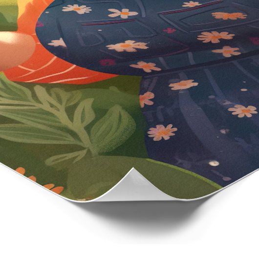 De kracht en de vreugde van een vrouw in Moonlight Poster (Hoek)