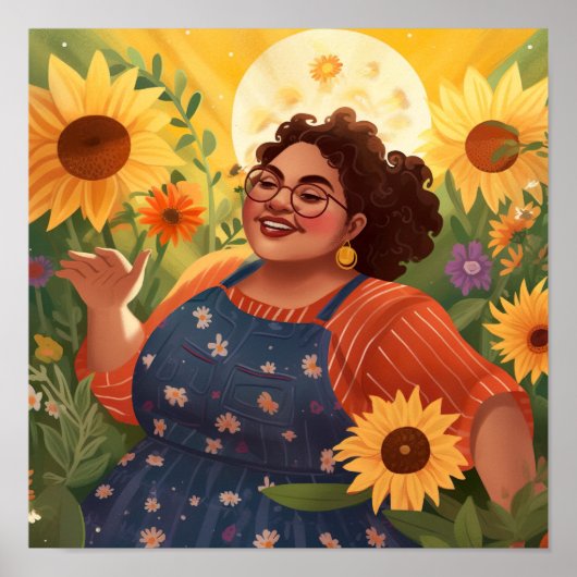 De kracht en de vreugde van een vrouw in Moonlight Poster (Voorkant)