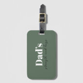 De kracht en knuffels van papa - Vaderdag Gift | Bagagelabel (Voorkant (verticaal))