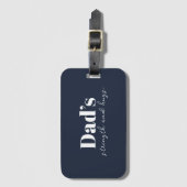 De kracht en knuffels van papa - Vaderdag Gift | Bagagelabel (Voorkant (verticaal))