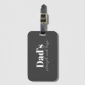 De kracht en knuffels van papa - Vaderdag Gift | Bagagelabel (Voorkant (verticaal))