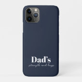 De kracht en knuffels van papa - Vaderdag Gift | Case-Mate iPhone Case (Achterkant)