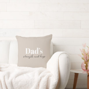 De kracht en knuffels van papa - Vaderdag Gift   Kussen