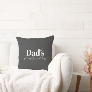 De kracht en knuffels van papa - Vaderdag Gift   Kussen