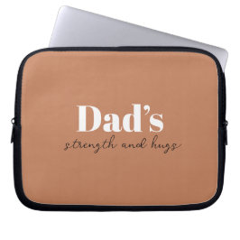 De kracht en knuffels van papa - Vaderdag Gift | Laptop Sleeve