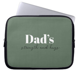 De kracht en knuffels van papa - Vaderdag Gift | Laptop Sleeve