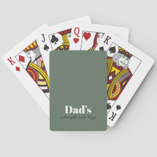 De kracht en knuffels van papa - Vaderdag Gift   Pokerkaarten