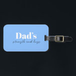 De kracht en knuffels van papa - Vaderdag Gift | s Bagagelabel<br><div class="desc">Voeg een betekenisvolle touch toe aan papa's reizen met dit "Dad's Strength and Hugs" gepersonaliseerde Bagagelabel - een uniek en oprecht Vaderdag-cadeau voor de vader die altijd onderweg is. Met een sterk maar sentimenteel ontwerp combineert dit label praktische bruikbaarheid met emotionele waarde. Personaliseer het met zijn naam, contactgegevens of een...</div>