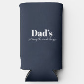 De kracht en knuffels van papa - Vaderdag Gift | Seltzer Blikjeskoeler (Voorkant)