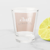 De kracht en knuffels van papa - Vaderdag Gift | Shot Glas (Achterkant)